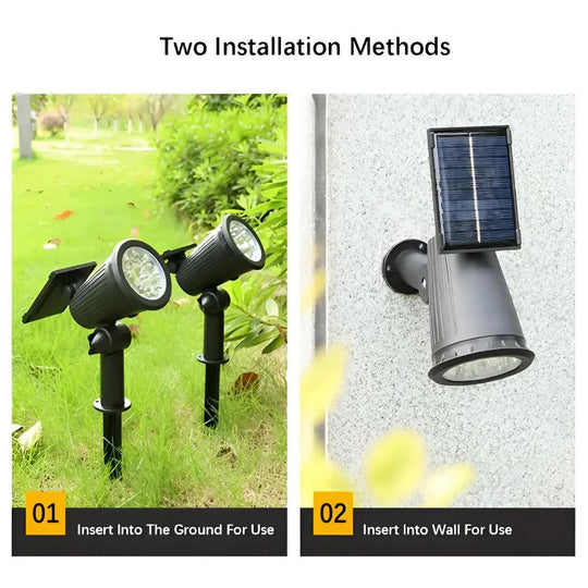 Solar Tuinspot met 9 LEDs - Verstelbaar - 8 uur Verlichting