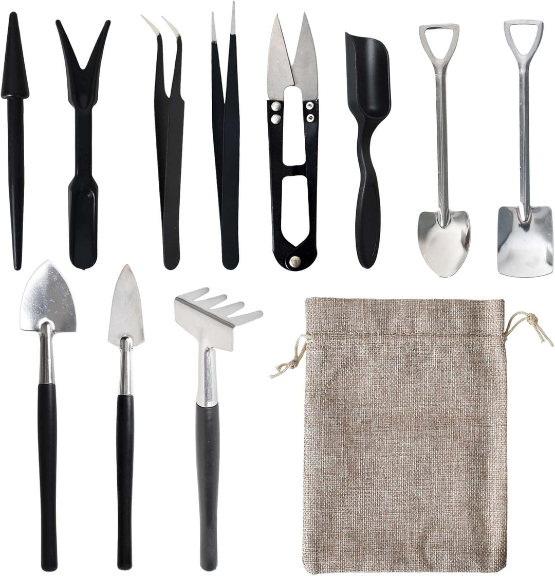 Tuingereedschap Set 12-delig met Opbergtas voor Kamerplanten