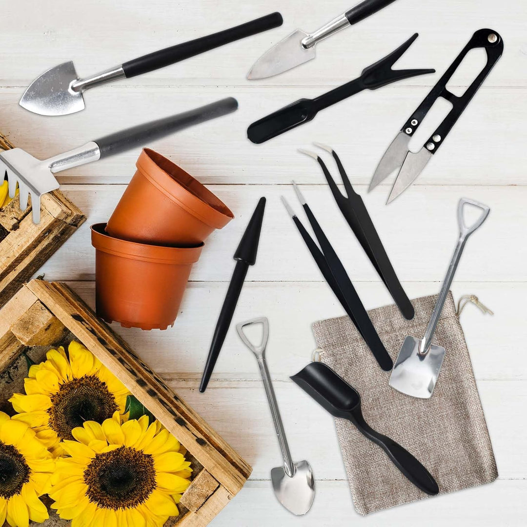 Tuingereedschap Set 12-delig met Opbergtas voor Kamerplanten