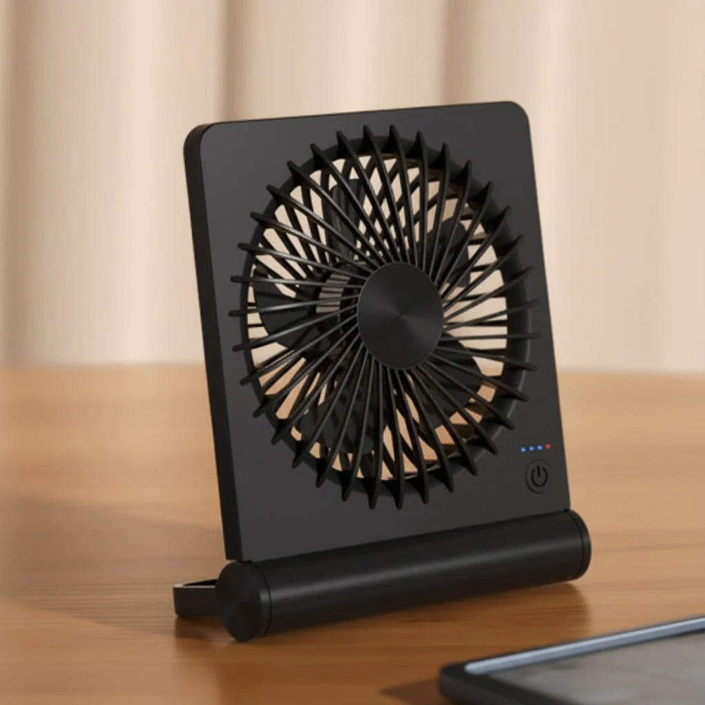 USB Bureauventilator Compact – Verstelbare Luchtstroom, Draagbaar