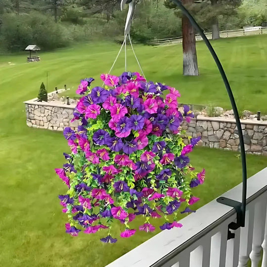 UV-bestendig kunstmatig Morning Glory bloem hangend decor