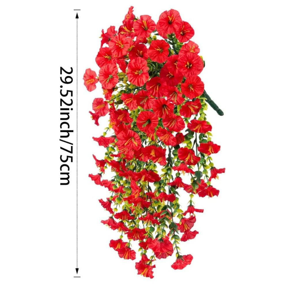 UV-bestendig kunstmatig Morning Glory bloem hangend decor