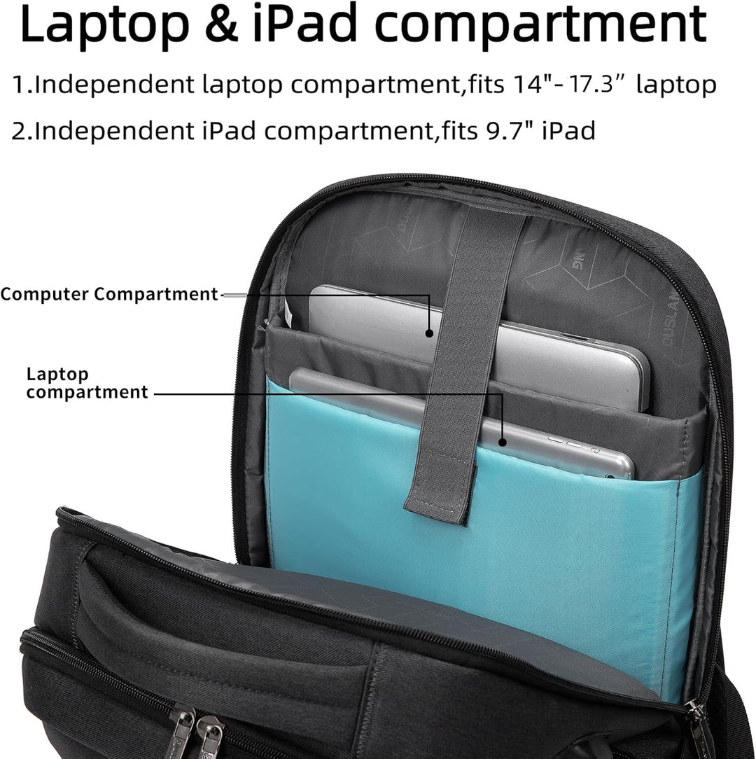 Laptop Travel Backpack – Waterproof with USB Port, Organized