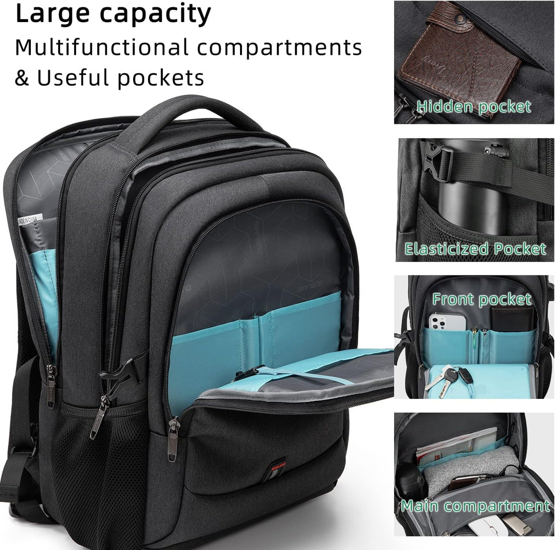 Laptop Travel Backpack – Waterproof with USB Port, Organized