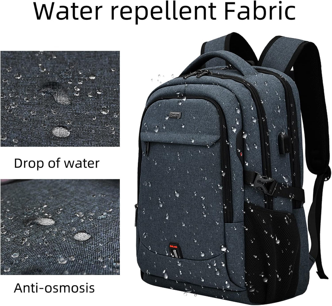 Laptop Travel Backpack – Waterproof with USB Port, Organized