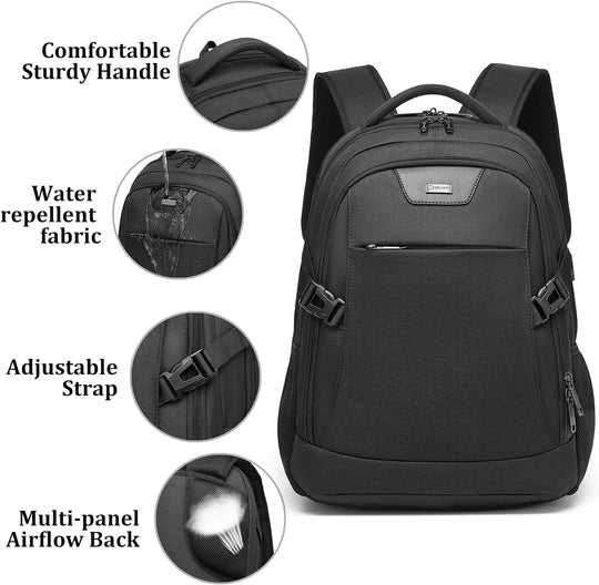 Laptop Travel Backpack – Waterproof with USB Port, Organized