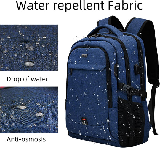 Laptop Travel Backpack – Waterproof with USB Port, Organized
