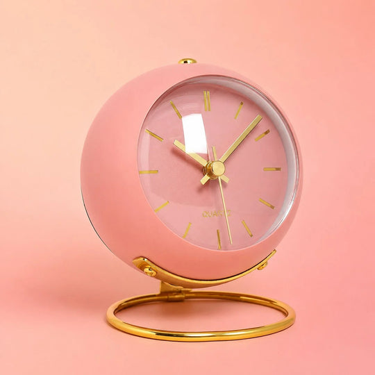 Wekker – Stille Analoge Wekker met Metalen Behuizing