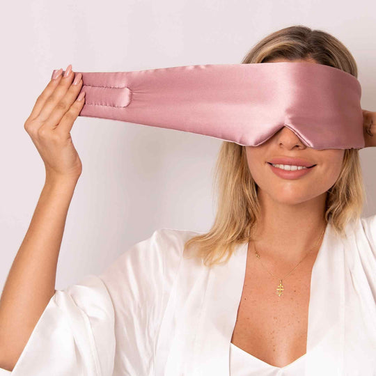 Zijden Slaapmasker 22 Momme – Verstelbaar &amp; Ademend Oogmasker