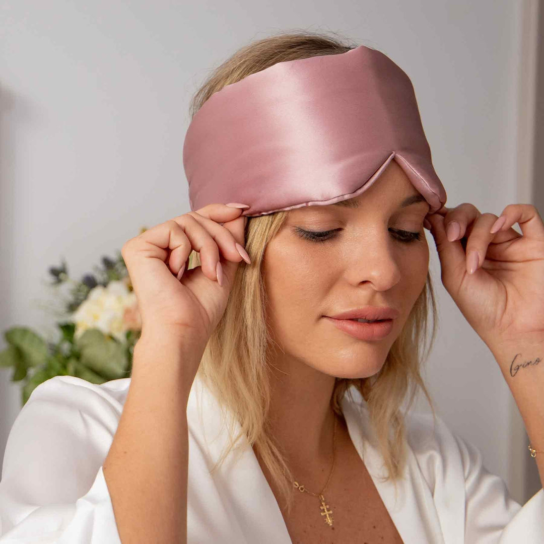 Zijden Slaapmasker 22 Momme – Verstelbaar &amp; Ademend Oogmasker