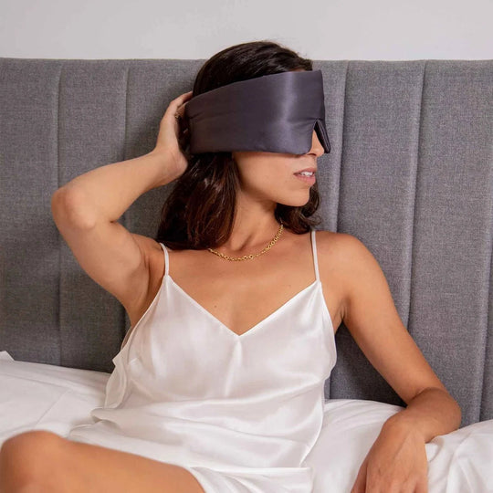 Zijden Slaapmasker 22 Momme – Verstelbaar &amp; Ademend Oogmasker